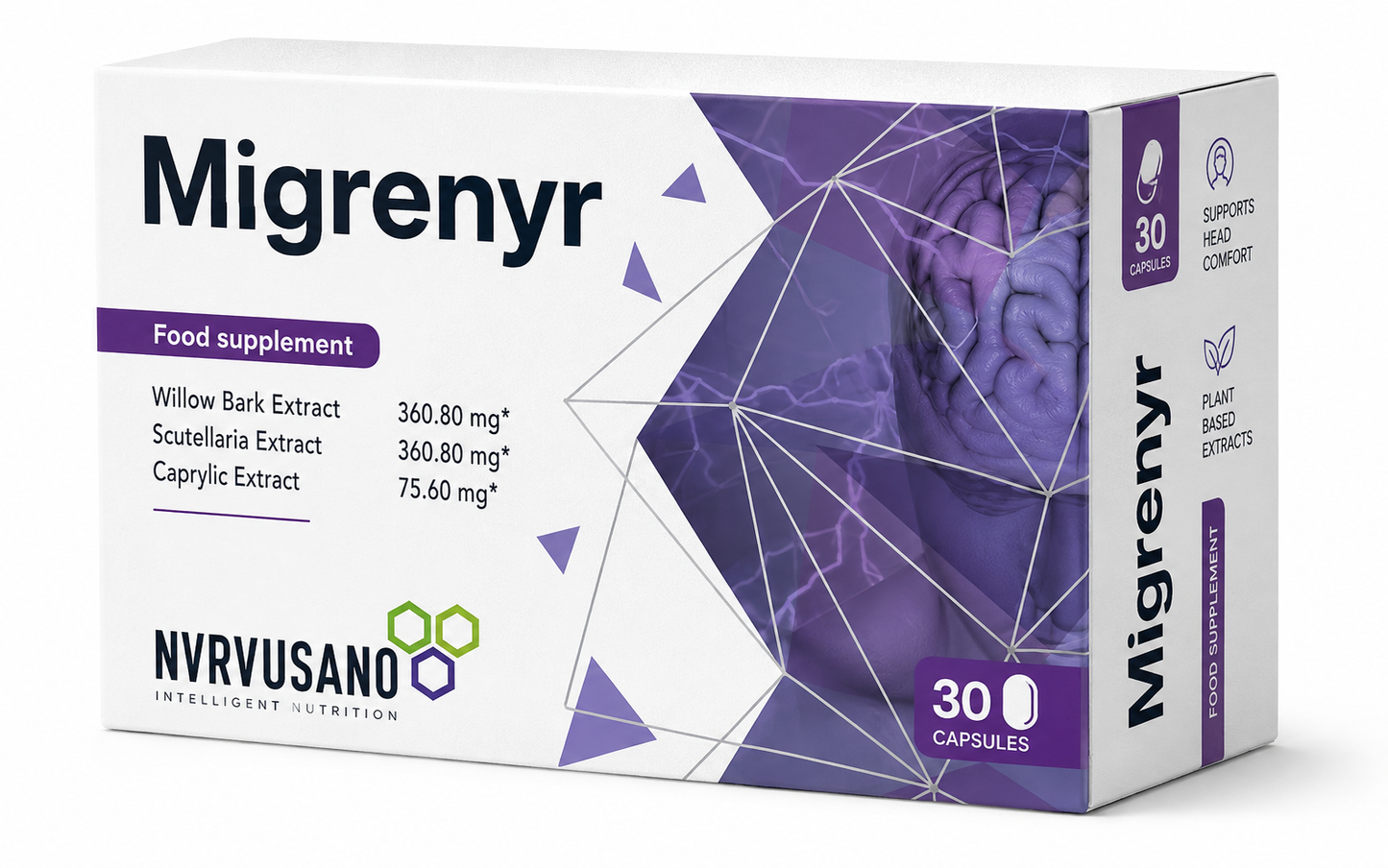 Migrenyr 30 Tablets – Supplement for Migraine Relief