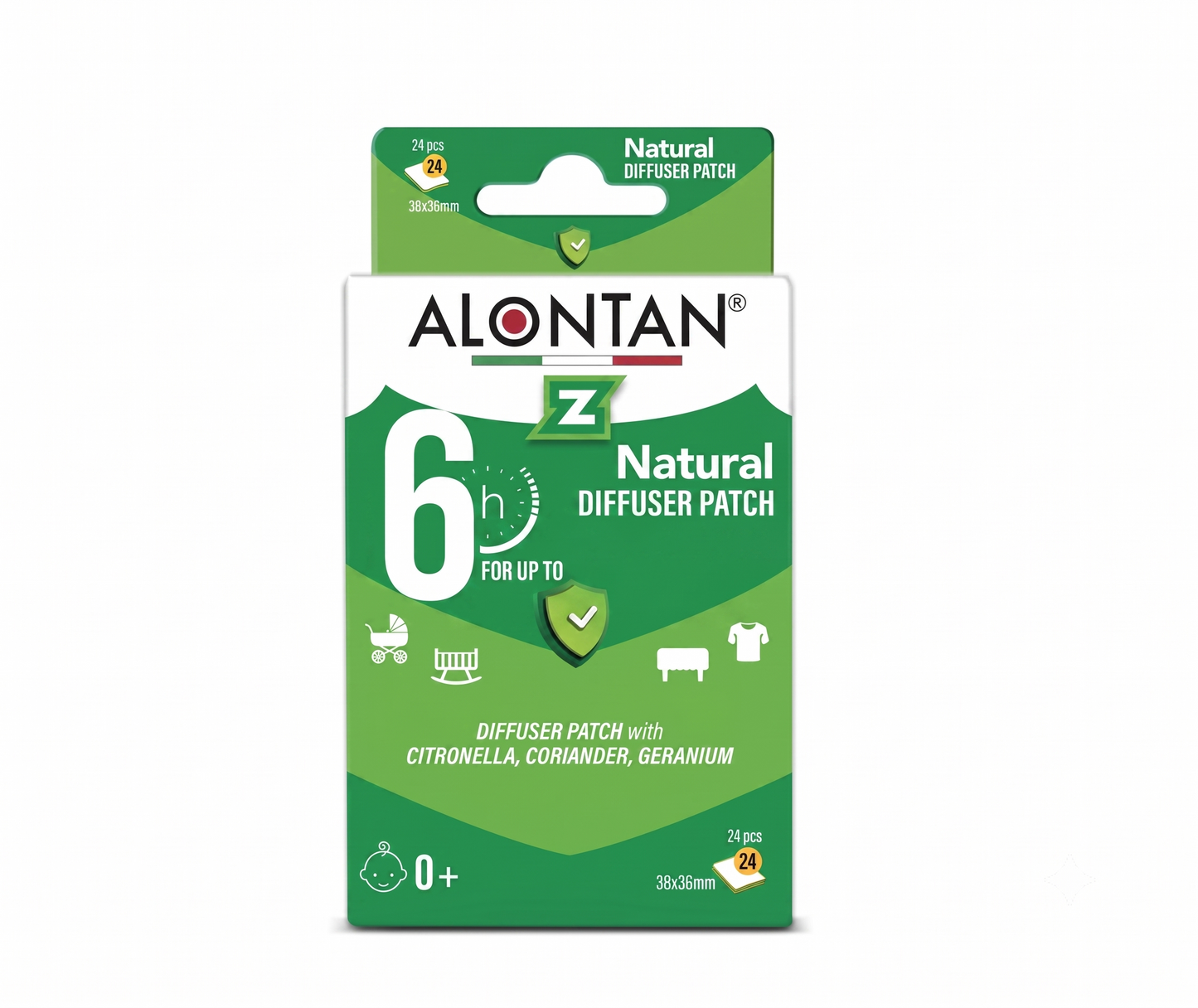 Natural Essential Oil Patches 24 Count Baby Clothing Aroma Stickers