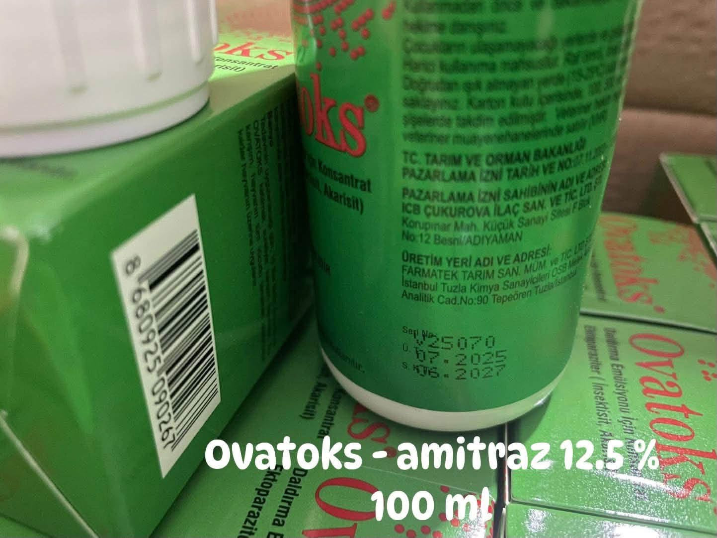 OVATOKS 12.5% Amitr - Similar to Scabatox, Taktic , Kenaz , Amitrax - combat Varroatosis, 100 ml