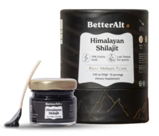 Shilajit Himalayan Better Alt 30 g – Pure Resin with 75% Fulvic Acid for Energy, Vitality & Cognitive Support
