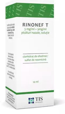 Rinonef‑T 10 ml – Nasal Drops for Decongestion & Relief from Allergies, Cold & Sinusitis