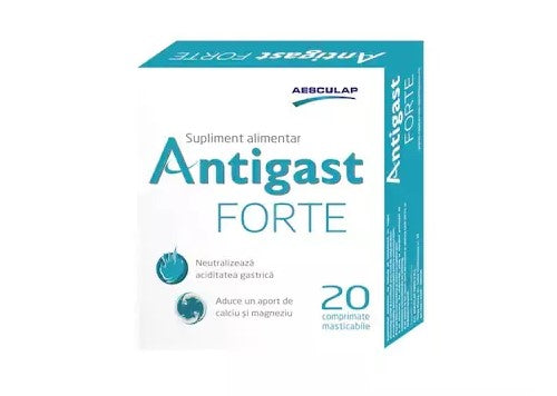 2x Antigast Forte – 20 Tablets | Rapid Heartburn & Acid Reflux Relief