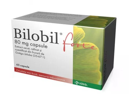 Bilobil Forte 80 mg – 60 Capsules | Brain Circulation & Memory Support