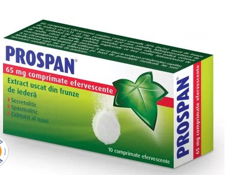 2x Prospan 65 mg – 10 Effervescent Tablets | Expectorant for Cough & Chest Congestion