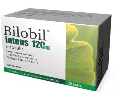 Bilobil Intens 120 mg Ginkgo Biloba Capsules – Supports Blood Circulation & Cognitive Function