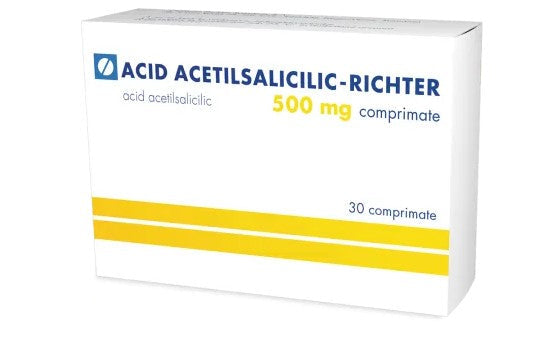 Acetylsalicylic Acid 500 mg 30Tab – Pain, Fever & Inflammation Relief