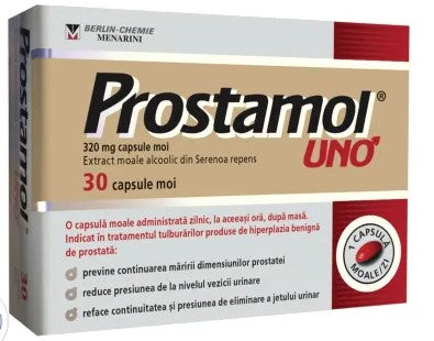 Prostamol Uno 320 mg Softgels – 30 Tablets Prostate Support & Urinary Symptom Relief