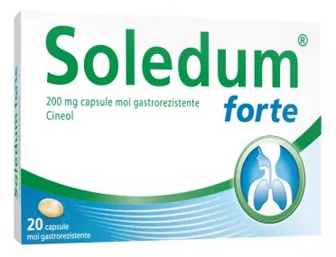 Soledum Forte 200 mg, 20 Tablets Gastro‑Resistant Softgels – Expectorant for Productive Cough & Respiratory Support