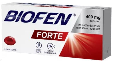 2 boxes x Biofen Forte 400 mg Ib, 16 Tablets – Fast Pain, Fever & Inflammation Relief