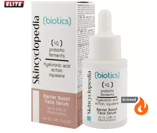 Skincyclopedia Biotics Hydrating Facial Serum 30 ml – Probiotics, Hyaluronic Acid & Squalane for Skin Barrier & Sensitive Skin Relief
