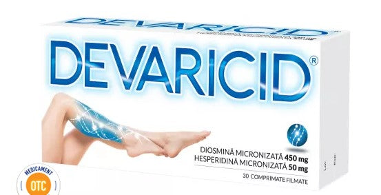 2 boxes x Devaricid 450/50 mg Film-Coated Tablets – Chronic Venous Insufficiency & Varicose Vein Support
