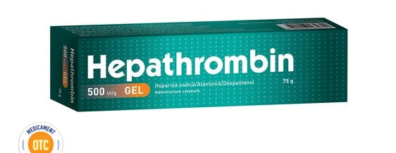 Hepathrombin 500 UI/g Herbal Pain & Inflammation Gel – Relief for Varicose Veins, Bruises & Vein Disorders