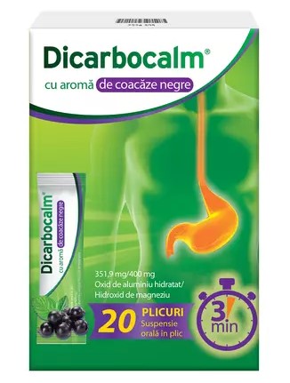 Dicarbocalm Blackcurrant 351.9/400 mg Oral Suspension – Heartburn & Acid Reflux Relief