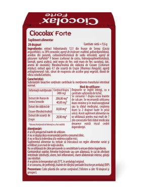 2 boxes x Ciocolax Forte 20 Natural Laxative Tablets – Gentle Constipation & Digestive Comfort Support