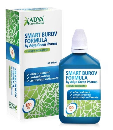 Smart Burov Formula 120 ml Astringent Solution – Soothing Relief for Inflamed Skin & Joints
