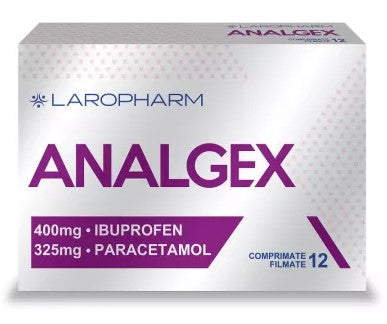 2 boxes x AnalgeX 400 mg/325 mg Film‑Coated Tablets – Pain & Fever Relief