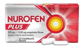 Nurofen Plus for pain - 4 boxes of Nurofen Plus x 24 tablets