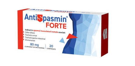 Antispasmin Forte 80mg 20 Tablets Biofarm Drotaverine Antispasmodic