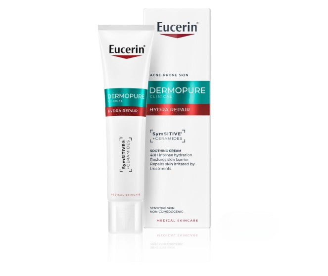 2 BOXES - DermoPure Hydra Repair Face Fluid 40ml Acne Prone Skin Moisturizer