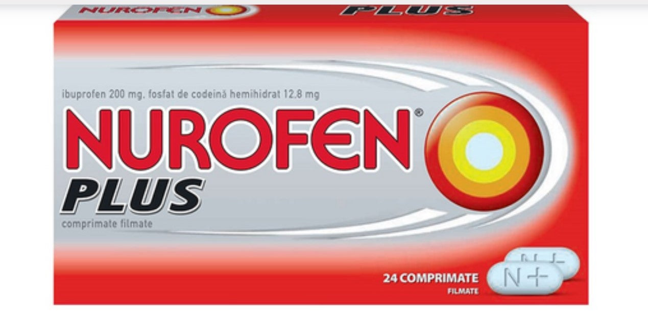 Nurofen Plus, 200 mg/ 12.80 mg, 24 film-coated tablets