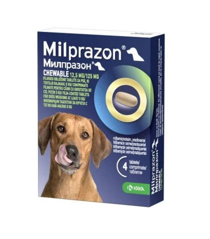 Milprazon 4 tab - Internal deworming of dogs