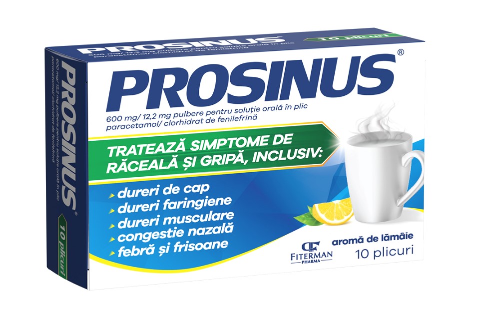 Prosinus 600 mg/12.2 mg 10 Sachets – Cold, Flu & Sinus Relief