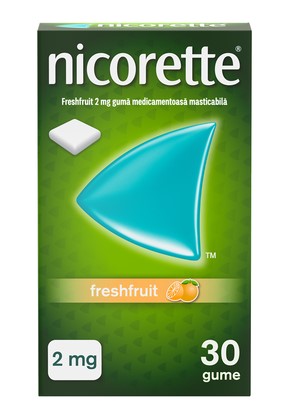 Nicorette 2 mg Orange Nicotine Gum 30 Pieces – Smoking Cessation Aid