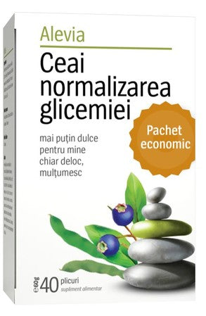 2 boxes - Blood Glucose Normalizing Tea 40 Sachets – Blood Sugar Support