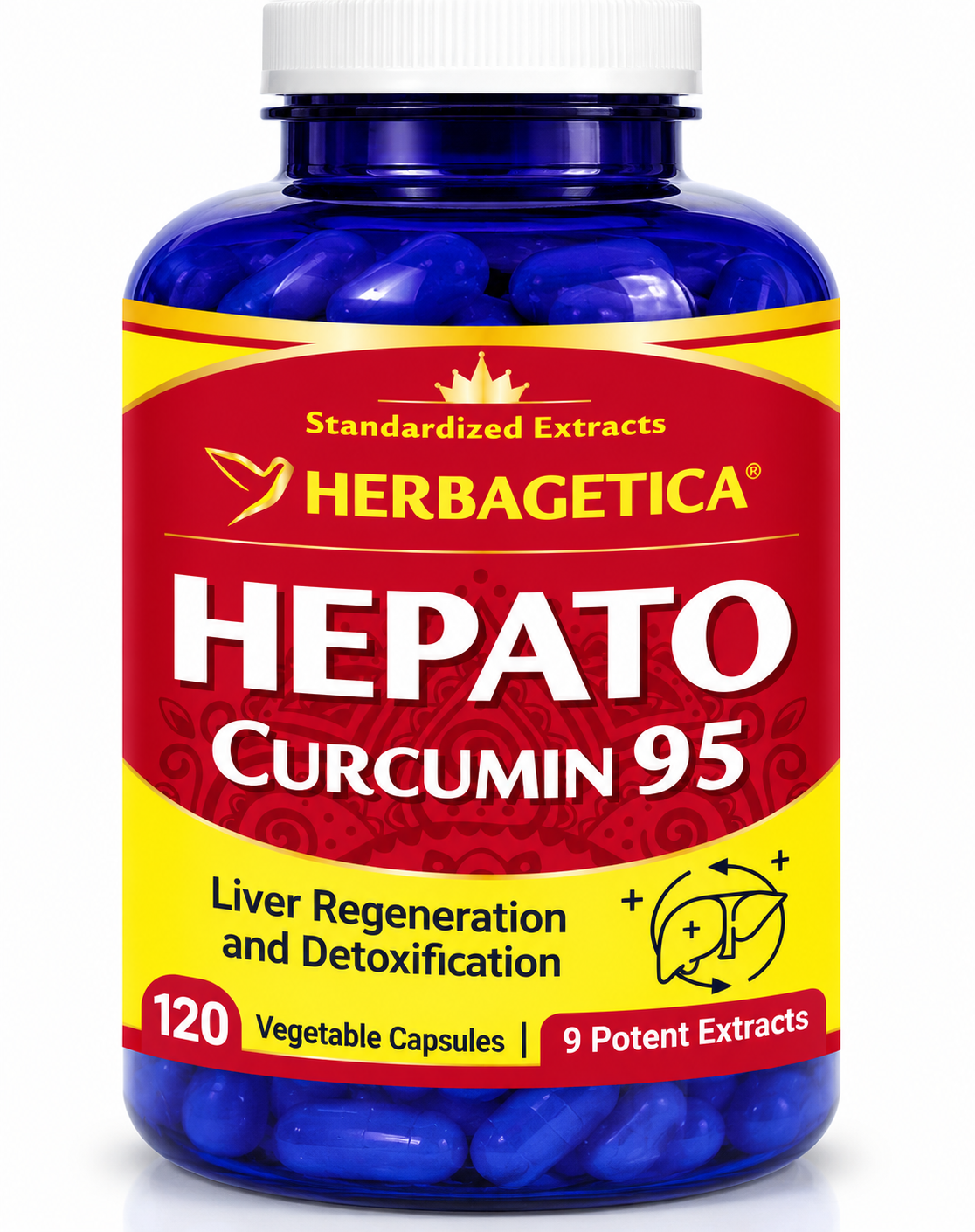 Hepato Curcumin 120 Capsules – Liver Health & Antioxidant Supplement