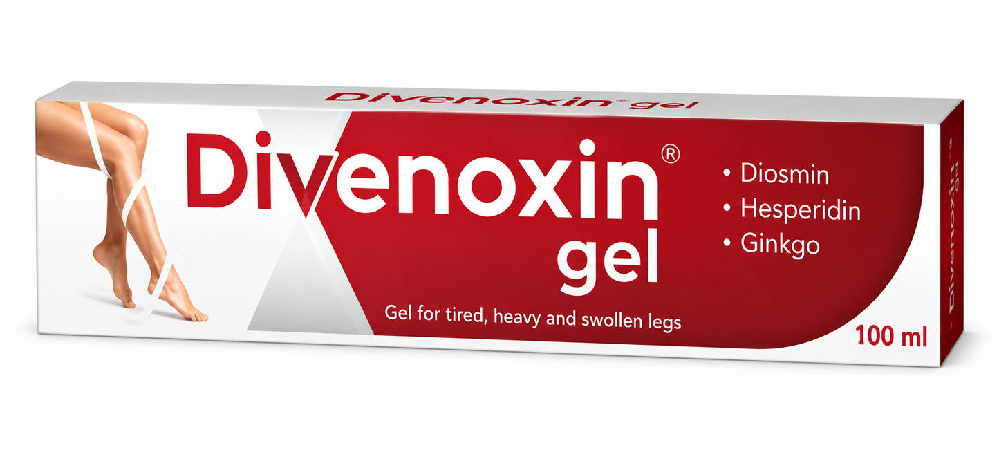 Divenoxin Leg Care Bundle – 30 Tab + 100ml Gel for Heavy Tired Legs
