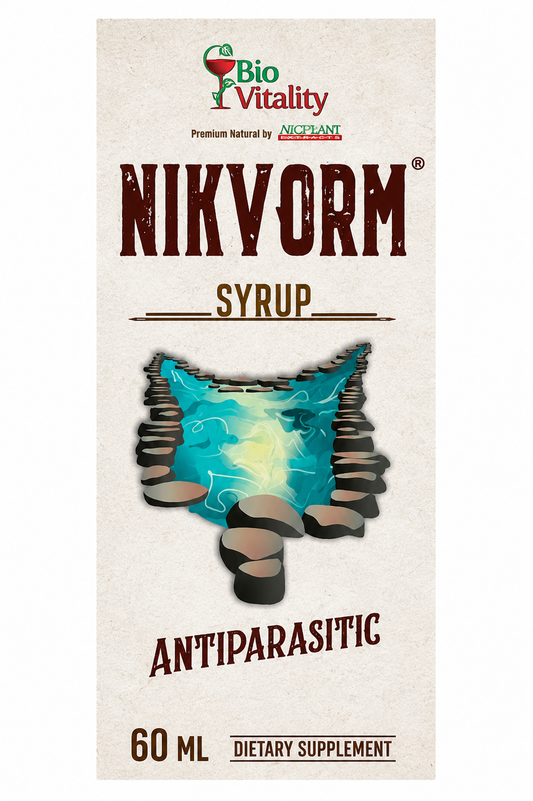 Nikvorm Syrup 60ml Bio - intestinal worms and parasites - Food Supplement