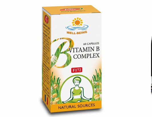 Fares Natural Vitamin B Complex 60 Capsules Energy & Nervous System Support
