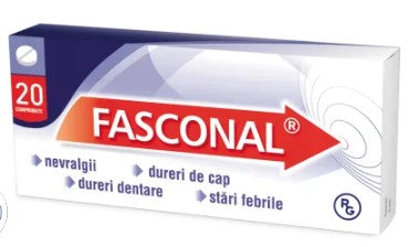 2x Fasconal 20 Tablets – Fast Relief for Headache, Pain & Fever, Codeine