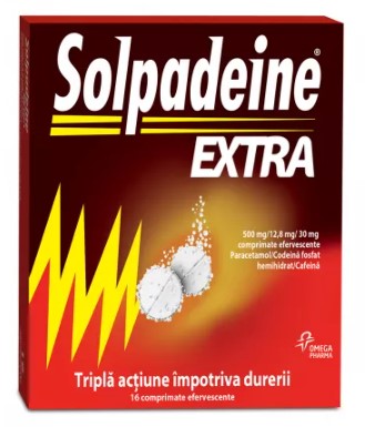 2x  Solpadeine Extra 16 Tablets – Fast Relief for Moderate Pain, Headache & Fever, Codeine