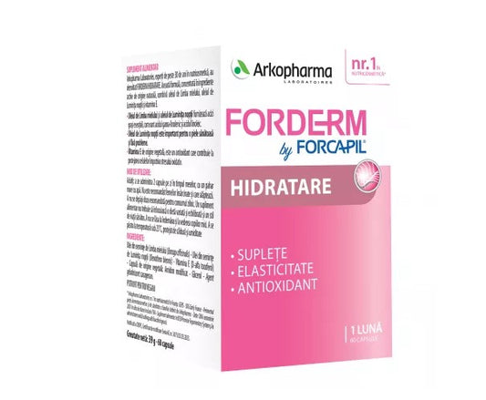 Forderm by Forcapil – 60 Capsules for Skin Hydration & Elasticity