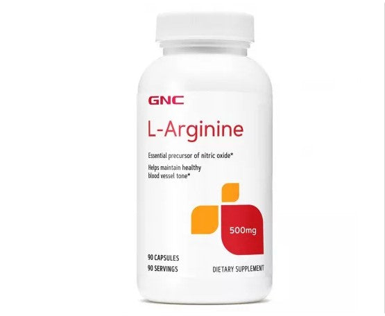 L‑Arginine 500 mg – 90 Capsules, Circulation & Cardiovascular Support