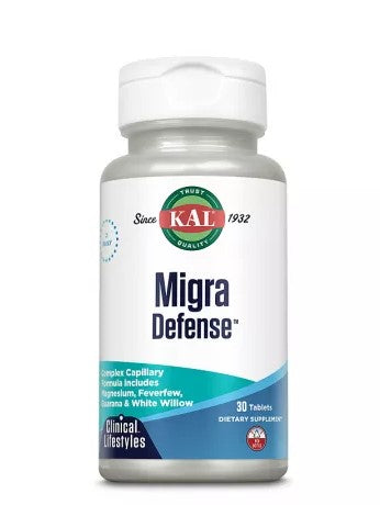 Migra Defense KAL – 30 Tablets | Headache & Migraine Support