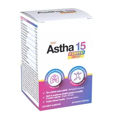 Astha‑15 Forte 60 Vegetable Capsules – Throat & Respiratory Comfort Support