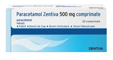 Paracetamol 500 mg – Pain & Fever Relief, 20 Tablets