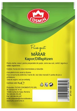 10 sachets  x  Cosmin Dill 8 g – Dried Dill Herb for Cooking & Flavoring