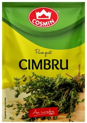 10 sachets  x  Cosmin Thyme 8 g – Dried Thyme Herb for Cooking & Seasoning