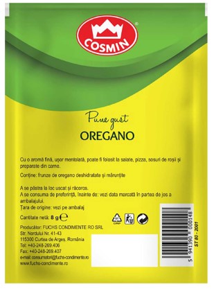 10 sachets  x  Cosmin Oregano 8 g – Dried Oregano Herb for Cooking & Italian Cuisine