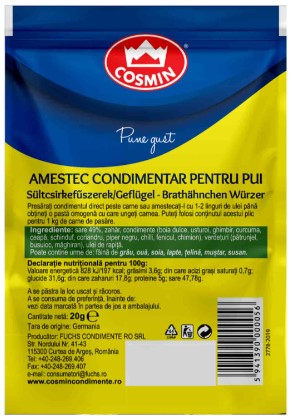 10 sachets  x  Cosmin Chicken & Meat Seasoning 20 g – All‑Purpose Grill & Roast Flavor Enhancer