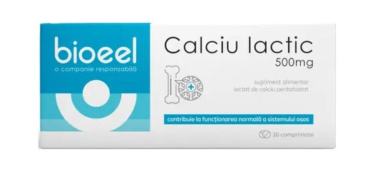 Bioeel Calcium Lactic 500 mg Tablets – Bone, Muscle & Nervous System Support