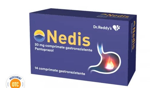 Nedis 20 mg Gastro‑Resistant Tablets – Acid Reflux & Heartburn Relief with Pantoprazole