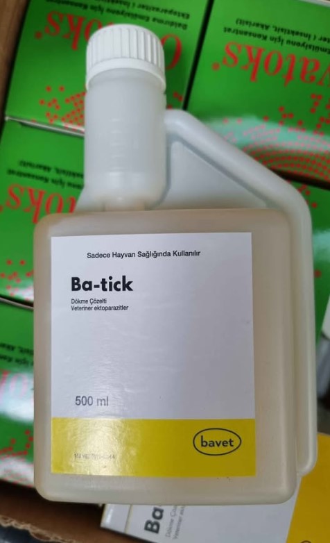 Ba-Tick Pour-On Solution 10mg Flumethrin –   500ML  Tick, Lice & Mange Control for Cattle, Sheep & Dogs