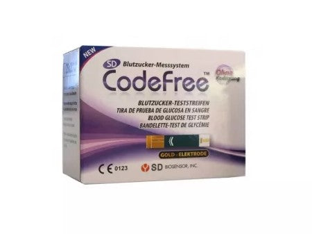CodeFree 50 Blood Glucose Test Strips – Accurate Glucose Monitoring Supplies