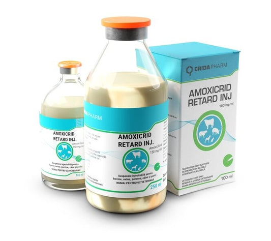 Amoxicrid Retard 150 mg/ml Injection – Long-Acting Antibiotic for Livestock & Pets