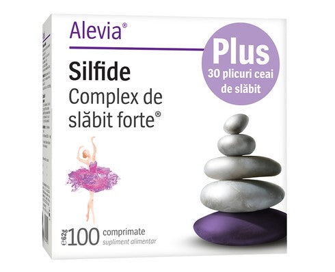 Alevia Silfide Forte 100 Tablets + Slimming Tea 30 Sachets Weight Management  Variante bune pentru eBay: