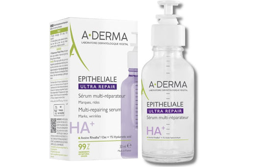 2 BOXES -  A-Derma Epitheliale Ultra Repair HA+ Serum 30ml Hyaluronic Acid Face Serum